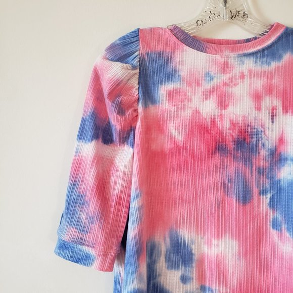 Yakira Bella Blue Pink Tie Dye Dress XS - Picture 3 of 7
